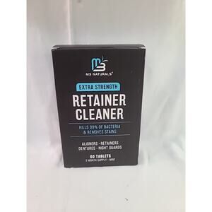 M3 NATURALS Extra Strength Retainer Cleaner, 120 Tablets